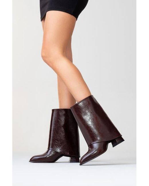 Prologue Shoes Brown Ellas Chunky Heel Boot