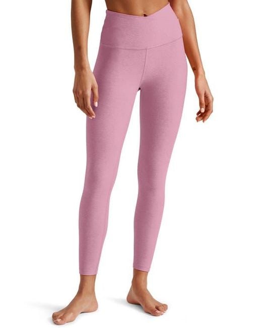 Beyond Yoga Red Your Leisure Space Dye High Waist Midi Leggings