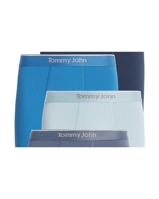 Tommy John Blue Micro Stretch 4-Pack 6-Inch Boxer Briefs for men