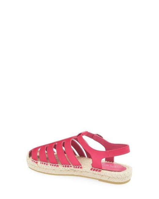 Jeffrey Campbell Pink Tan Lines Espadrille Fisherman Sandal