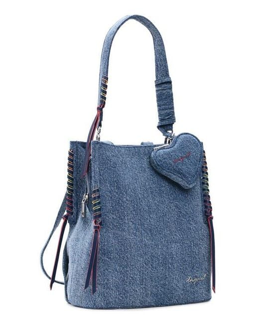 Desigual Blue Mini Denim Backpack