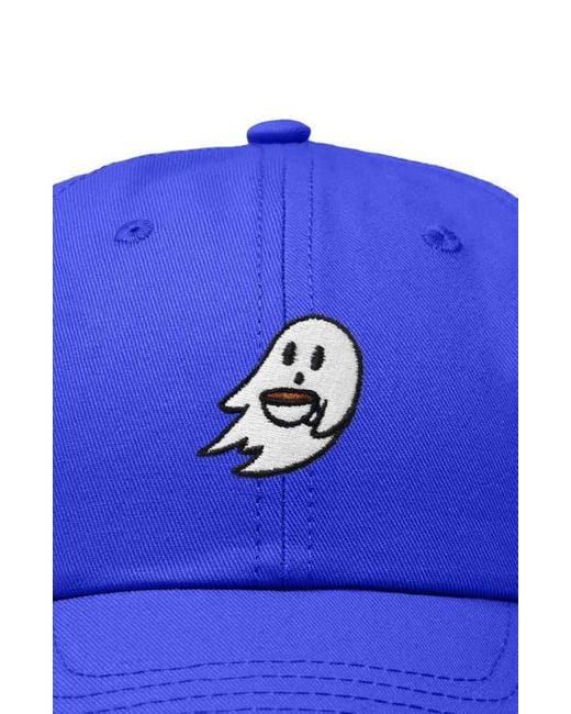 Alix Blue Coffee Ghost Embroidered Hat