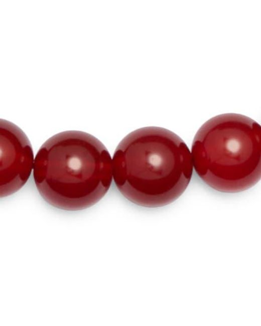 LIE STUDIO Red Mary Beaded Necklace