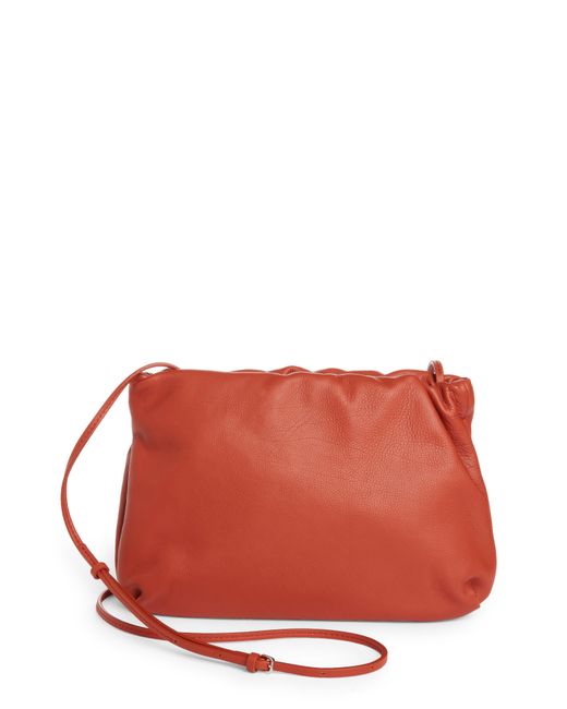 The Row Red Leather Frame Clutch