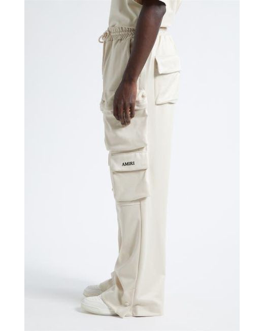 Amiri Natural Drawstring Cargo Pants for men