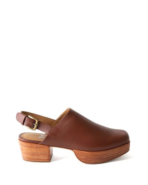 Fortress Brown Betty Slingback Platform Clog