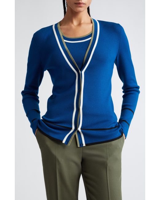 Akris top punto cardigan
