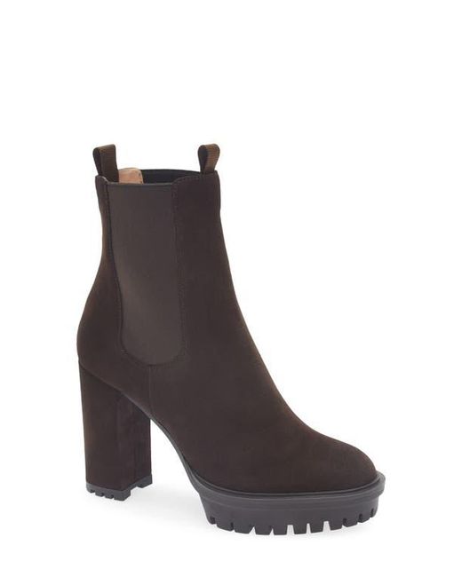Gianvito Rossi Brown Lug Sole Chelsea Boot