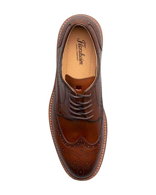 Florsheim Brown Anthem Wingtip Blucher for men