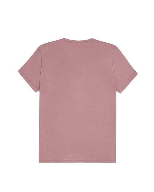 Alix Pink Pixel Heart Jersey Relaxed Tee