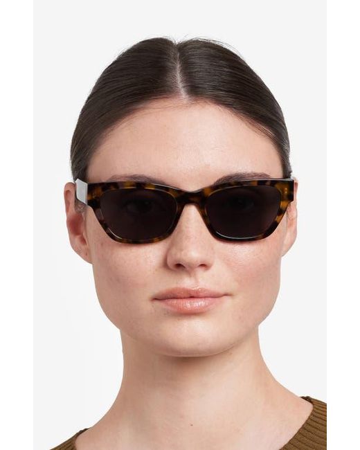 Fossil Blue 55Mm Rectangular Sunglasses