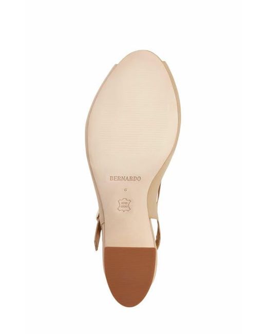 Bernardo White Bailen Mary Jane Peep Toe