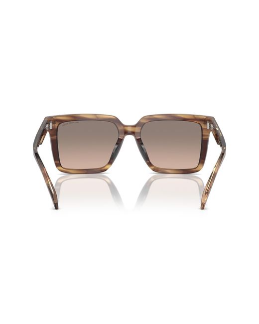 Michael Kors Gray Abruzzo 55mm Square Sunglasses for men