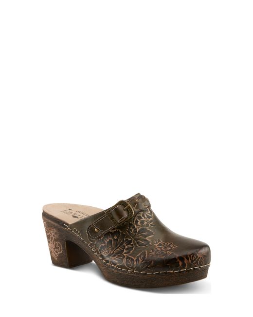 Spring Step Brown Calliroe Platform Clog