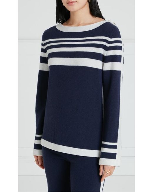 Temperley London Blue Bretton Knit Top