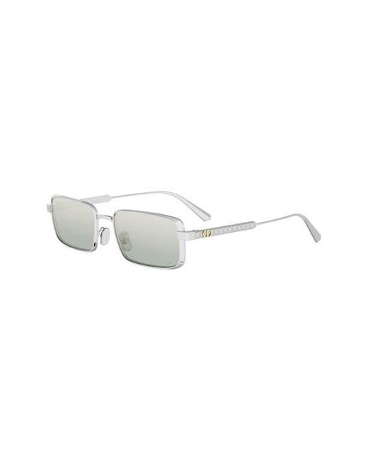 Dior Gray Cannage S2U Rectangular Sunglasses