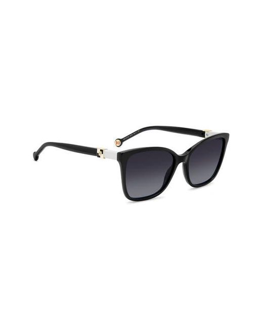 Carolina Herrera Blue Her 56Mm Gradient Rectangular Sunglasses