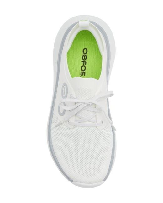 OOFOS White Oomy Stride Sneaker
