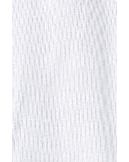 Givenchy White Logo Patch Regular Fit Cotton Piqué Polo for men