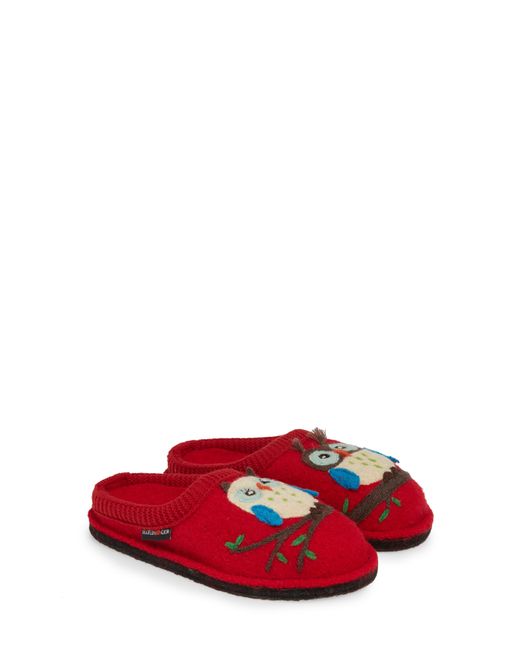 haflinger red slippers