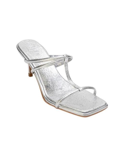 Prologue Shoes White Mocha Strap Heel Sandal