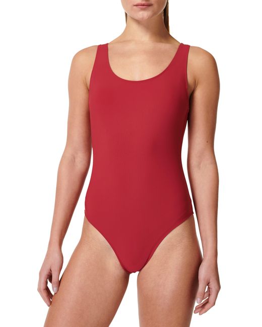 Sweaty Betty Red Tidal One-piece Swimsuit