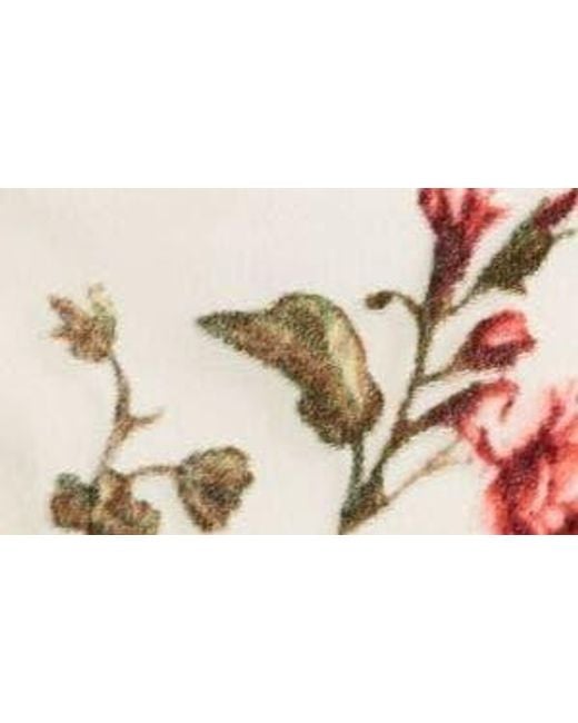 Rare London Multicolor Floral Flocked Mini Slipdress