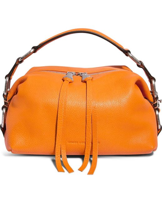 Aimee Kestenberg Dumpling Leather Top Handle Bag in Orange  display picture 1