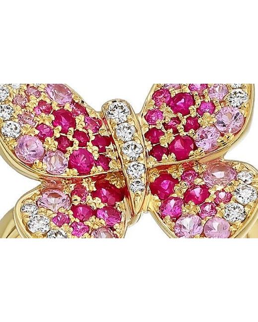 Bony Levy Pink El Mar Butterfly Ring