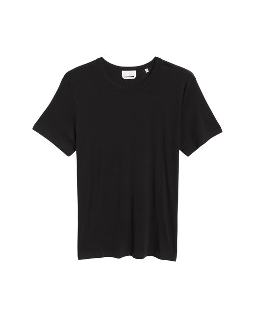 7 For All Mankind Black Feather Weight Crewneck T-shirt for men