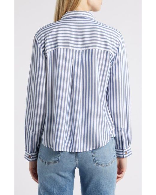 Beach Lunch Lounge Blue Candace Stripe Button-Up Shirt