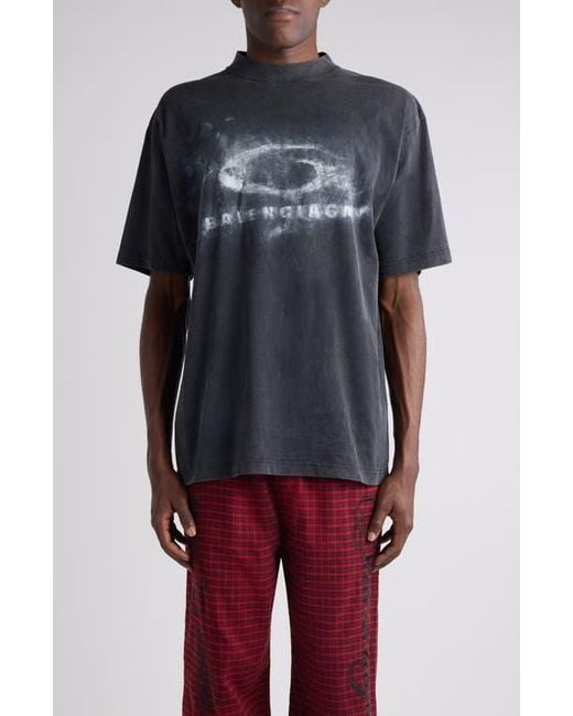 Balenciaga Fit Loop Sports Icon Graphic T-Shirt for Men | Lyst