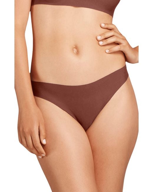 Siella Brown No-Show Thong