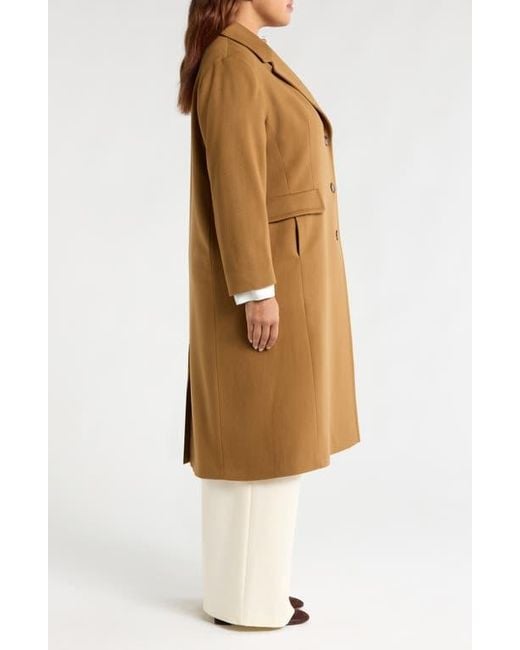 Fleurette Natural Holland Longline Wool Coat