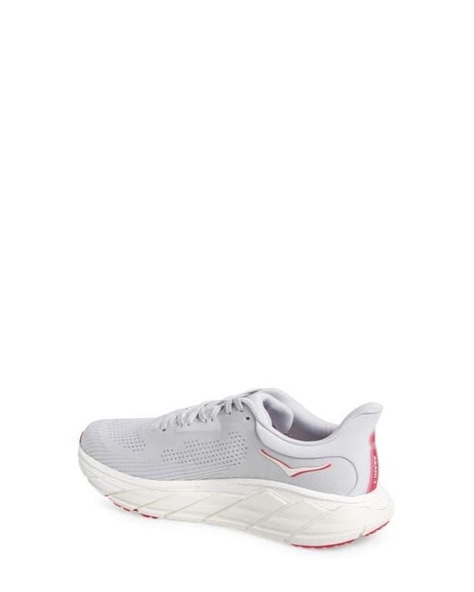 Hoka One One White Arahi 7 Running Shoe