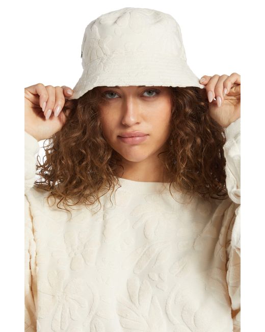 Billabong Floral Jacquard Terry Cloth Bucket Hat in Natural Lyst