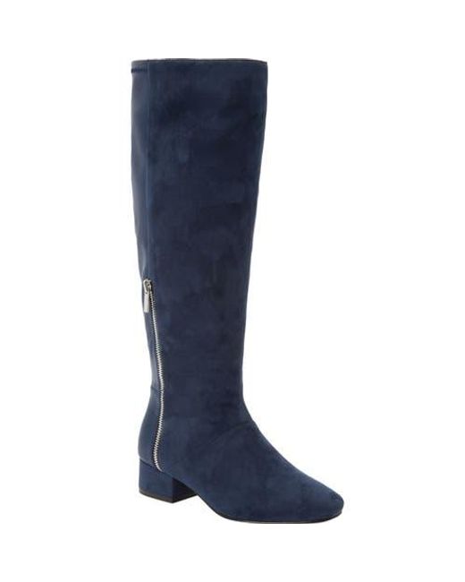 Comfortview Blue The Ivana Tall Wide Calf Boot