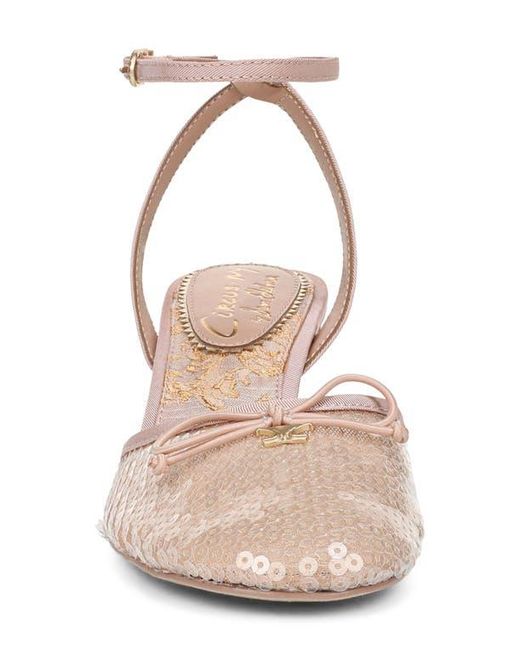 Circus by Sam Edelman Pink Rosetta Ankle Strap Pump