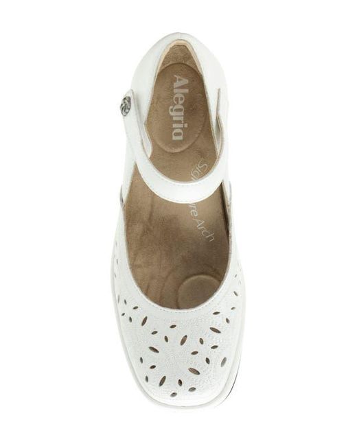Alegria By Pg Lite White Hayes Platform Wedge Mary Jane
