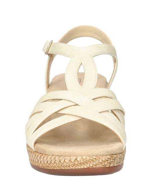 Easy Street Natural Lua Wedge Sandal