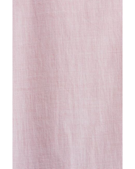 The Row Pink Attica Cotton Button-up Shirt