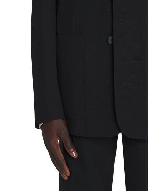 Lanvin Black Loose-Fitting Wool Jacket for men