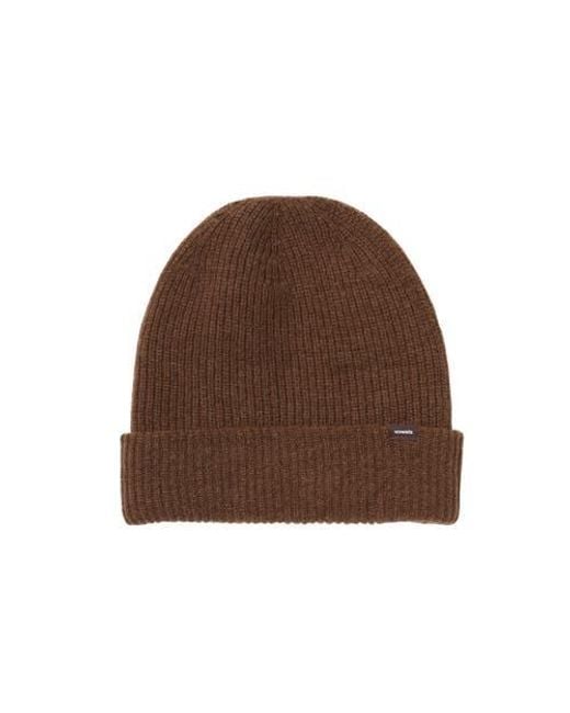 vowels Brown Beanie for men