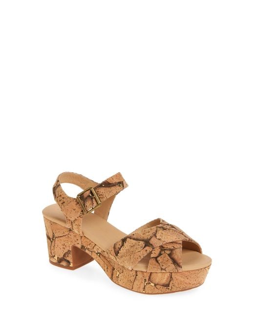 Chocolat Blu Multicolor Cork Platform Sandal