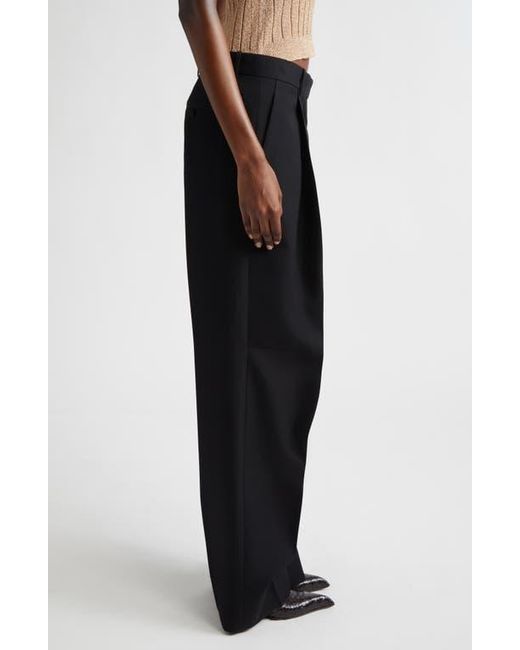 Tom Ford Black Pleated Wool Pants