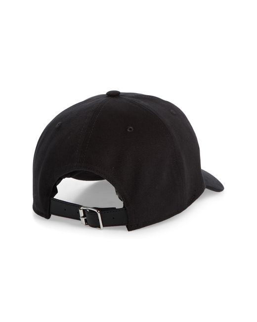 Amiri Black Baroque Logo Dad Cotton Adjustable Baseball Cap for men