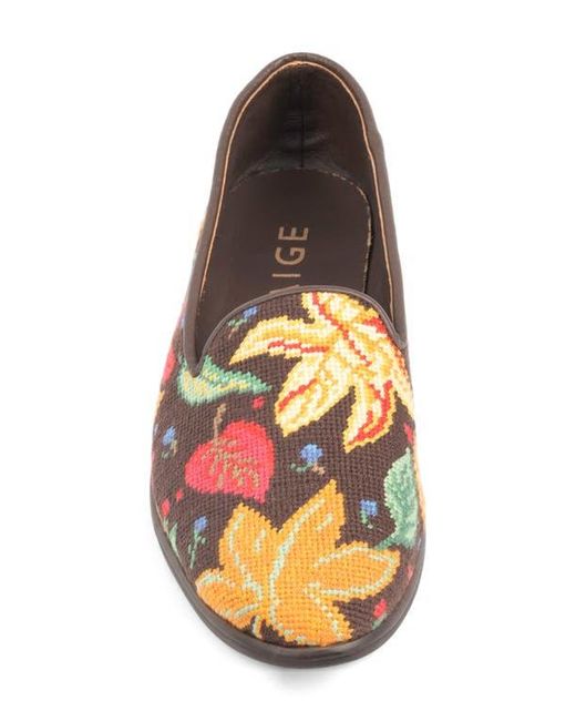 PAIGE White Needlepoint Loafer