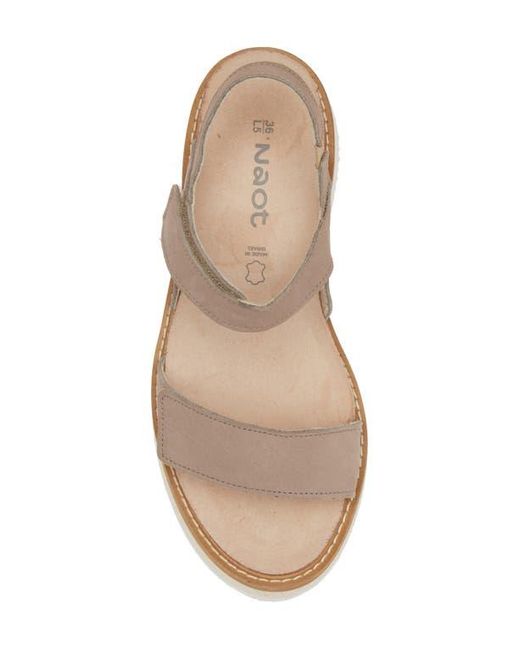 Naot Natural Meringue Wedge Sandal