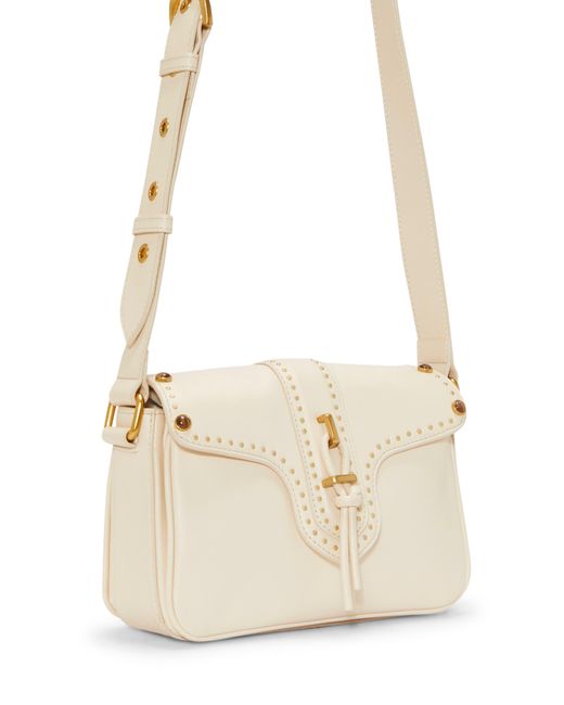 Vince Camuto Natural Macey Leather Crossbody Bag