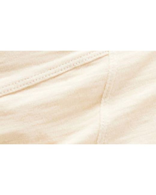 BDG Natural Ruched Layered Ruffle Miniskirt